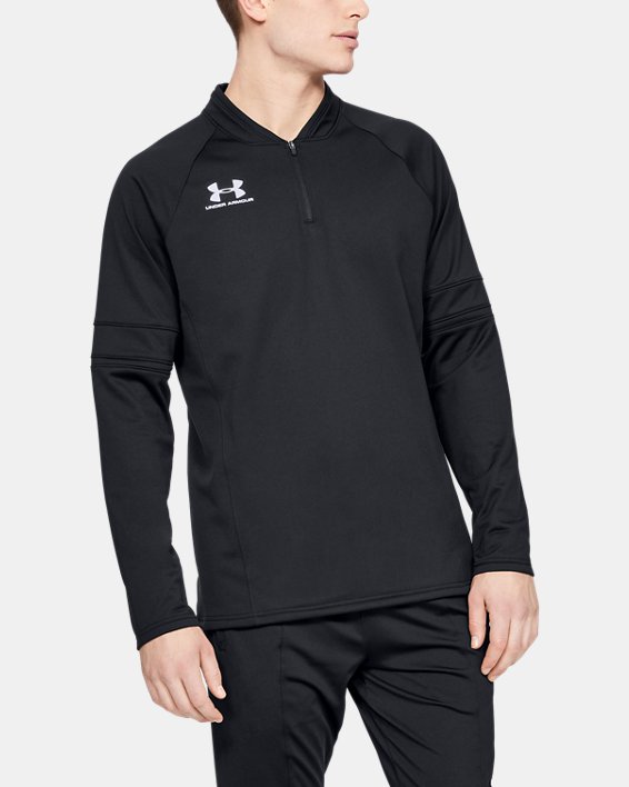 ρουχα για τρεξιμο Under Armour UA Challenger III Midlayer ανδρικα μαυρα / ασπρα | KSb11AU2cp5