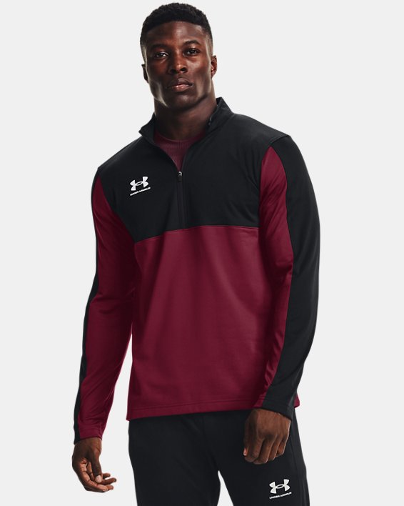 ρουχα για τρεξιμο Under Armour UA Challenger Midlayer ανδρικα κοκκινα / ασπρα | Mlv56jtUrWj