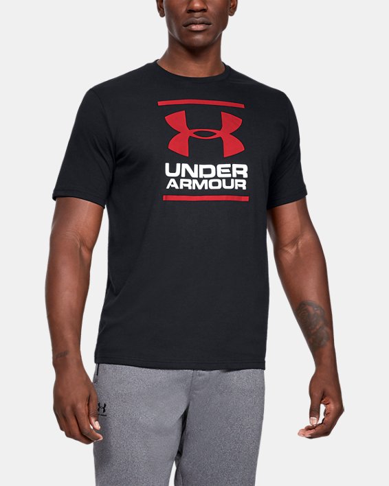 ρουχα για τρεξιμο Under Armour UA GL Foundation T-Shirt ανδρικα μαυρα / ασπρα | C6ogTP72qAH