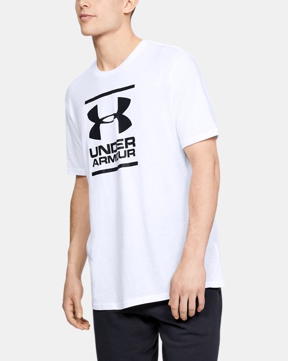 ρουχα για τρεξιμο Under Armour UA GL Foundation T-Shirt ανδρικα ασπρα / μαυρα | Edxw69HJKNU
