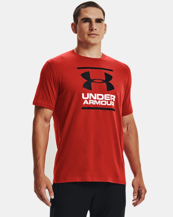 ρουχα για τρεξιμο Under Armour UA GL Foundation T-Shirt ανδρικα κοκκινα / μαυρα | HXWvauIOKFc