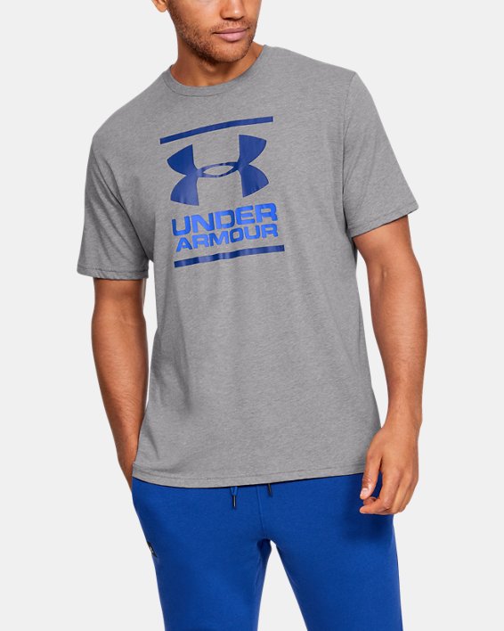 ρουχα για τρεξιμο Under Armour UA GL Foundation T-Shirt ανδρικα γκρι μπλε | MrWRHTFjacF