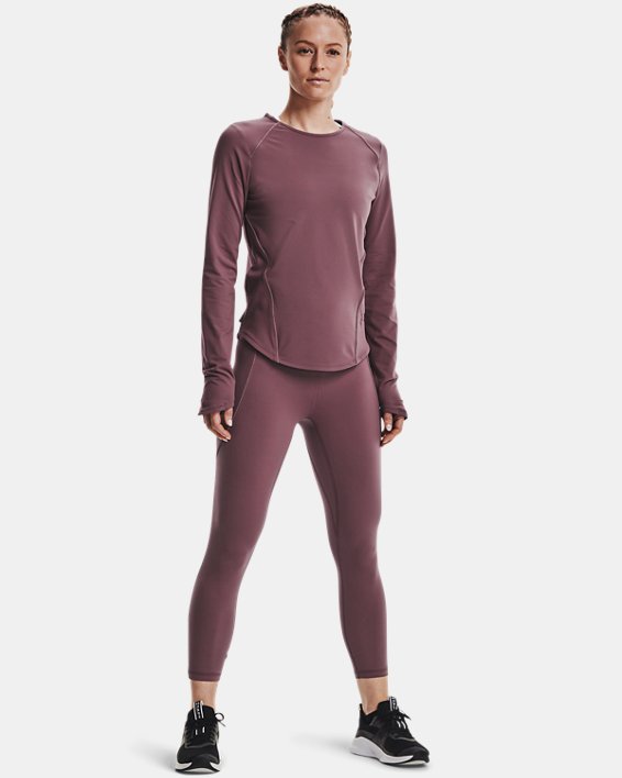 ρουχα για τρεξιμο Under Armour UA HydraFuse Crew γυναικεια γκρι μωβ | LlhGWg2oGj4