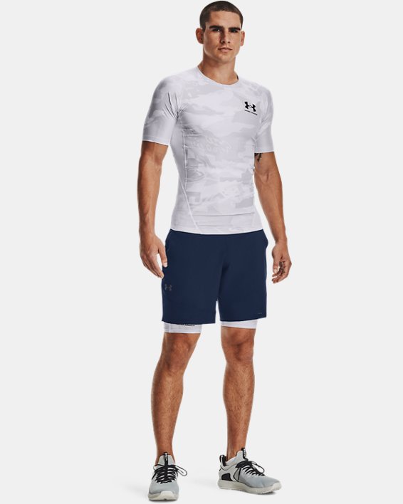 ρουχα για τρεξιμο Under Armour UA Iso-Chill Compression Printed ανδρικα ασπρα / μαυρα | 4xpTHwBDt1d