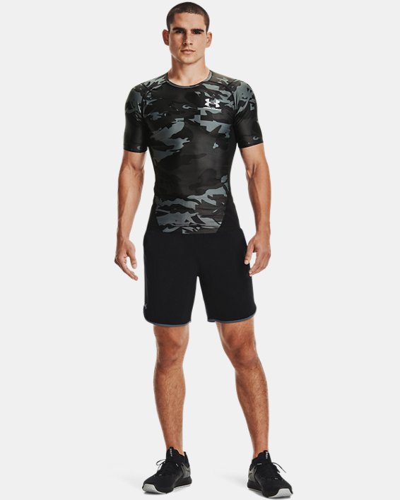 ρουχα για τρεξιμο Under Armour UA Iso-Chill Compression Printed ανδρικα μαυρα / ασπρα | FSkKJlmqq5k