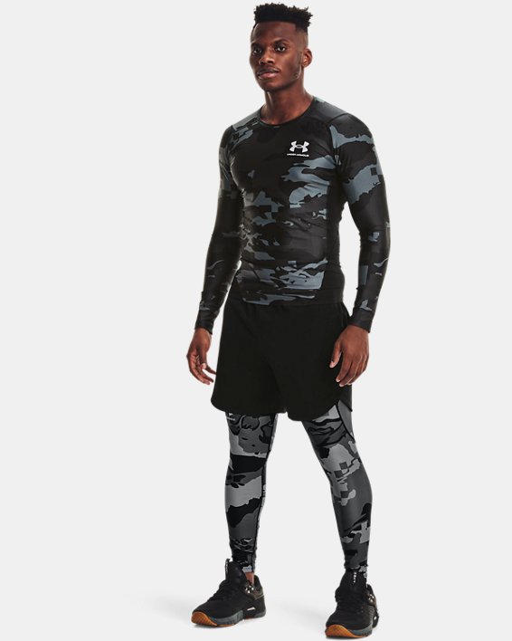 ρουχα για τρεξιμο Under Armour UA Iso-Chill Compression Printed ανδρικα μαυρα / ασπρα | SsKzr2cch4c