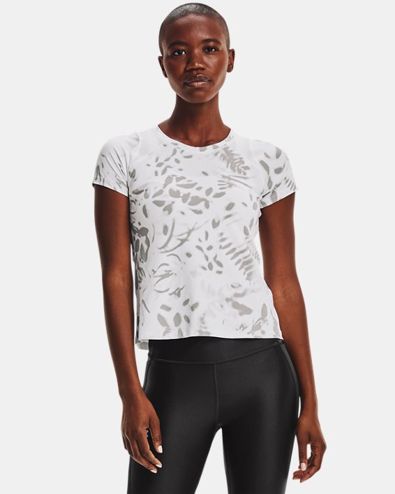 ρουχα για τρεξιμο Under Armour UA Iso-Chill 200 Print γυναικεια ασπρα / γκρι | cNVWdFh4ObU