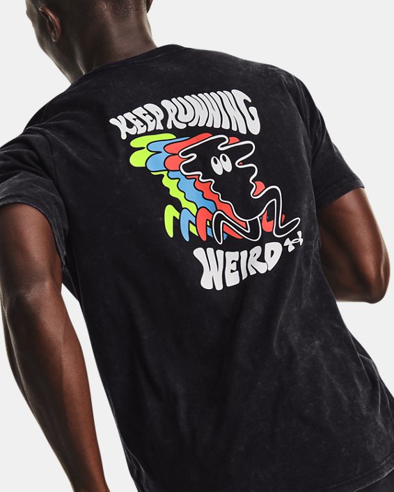 ρουχα για τρεξιμο Under Armour UA Keep Run Weird KOR ανδρικα μαυρα / κίτρινα | KdgKlzLO7pl