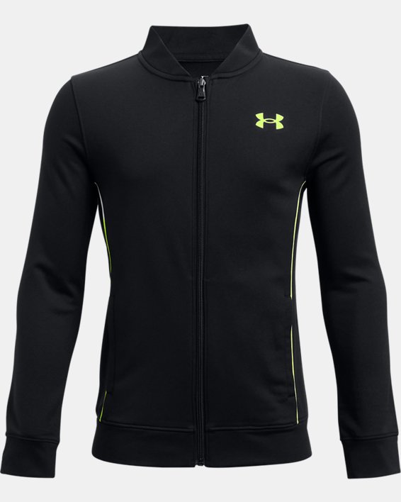 ρουχα για τρεξιμο Under Armour UA Pennant 2.0 Full-Zip για αγορια μαυρα / κίτρινα | NjkAjEXW2Vx
