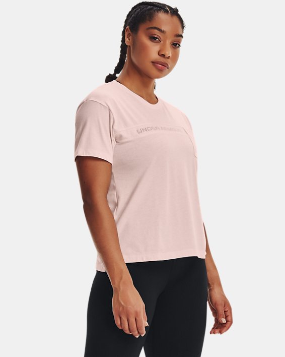 ρουχα για τρεξιμο Under Armour UA Pocket Mesh Graphic γυναικεια ροζ / μαυρα | 8kTFRTYp3FW