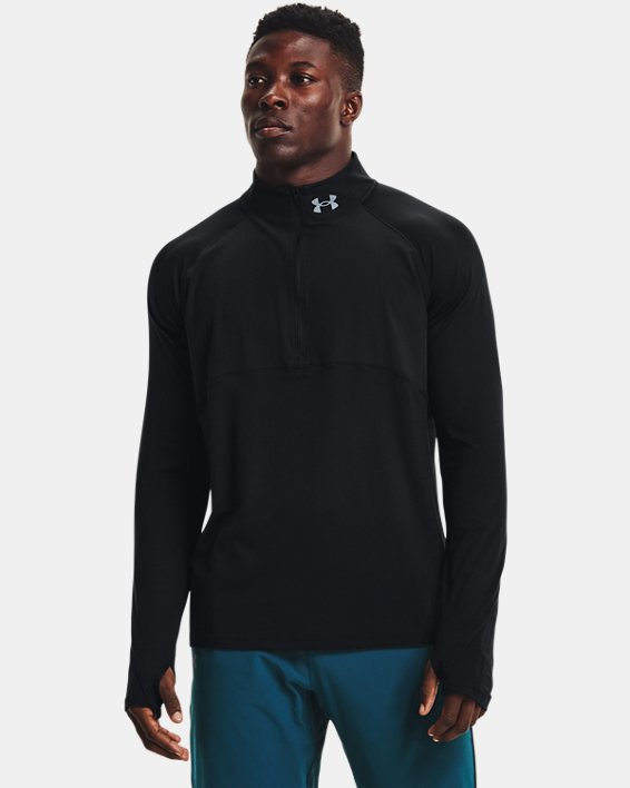 ρουχα για τρεξιμο Under Armour UA Qualifier Run 2.0 ½ Zip ανδρικα μαυρα | LQhqPTORWoO