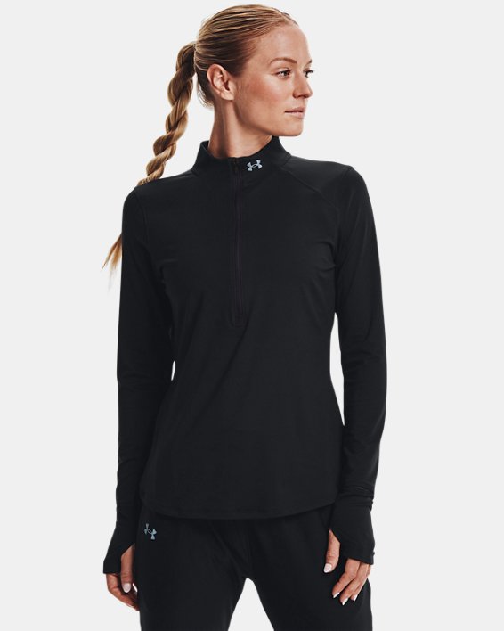 ρουχα για τρεξιμο Under Armour UA Qualifier Run 2.0 ½ Zip γυναικεια μαυρα | T8ZPsP4ERsN