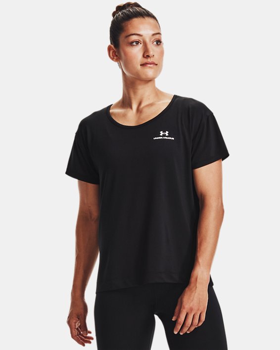 ρουχα για τρεξιμο Under Armour UA RUSH™ Energy Core γυναικεια μαυρα / ασπρα | 7i3vqtgCVpz