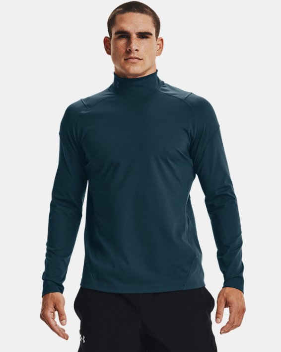 ρουχα για τρεξιμο Under Armour UA RUSH™ ColdGear® Mock ανδρικα μπλε / μαυρα | BBZVW7b8PKd