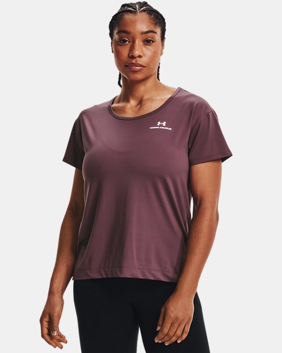 ρουχα για τρεξιμο Under Armour UA RUSH™ Energy Core γυναικεια γκρι μωβ / ασπρα | EVV2qWhAEqN