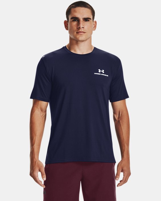 ρουχα για τρεξιμο Under Armour UA RUSH™ Energy ανδρικα σκουρο μπλε / ασπρα | ILVRbzShY3w
