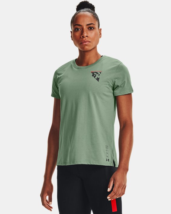 ρουχα για τρεξιμο Under Armour UA Run Anywhere γυναικεια πρασινο / κοκκινα | GN8jAOk8Uae