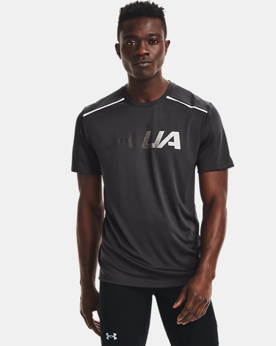ρουχα για τρεξιμο Under Armour UA Run Graphic Print Fill ανδρικα γκρι | 6XFpm2VsNWH
