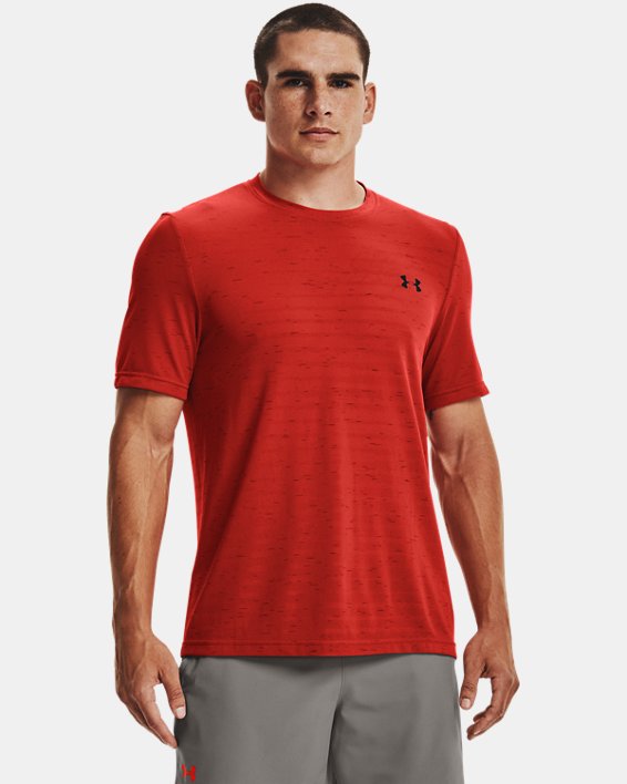 ρουχα για τρεξιμο Under Armour UA Seamless Fade ανδρικα κοκκινα / μαυρα | 6WxjgRROGQX