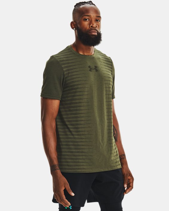 ρουχα για τρεξιμο Under Armour UA Seamless Wordmark ανδρικα μπλε πρασινο | 7LTZ1fAUgz7