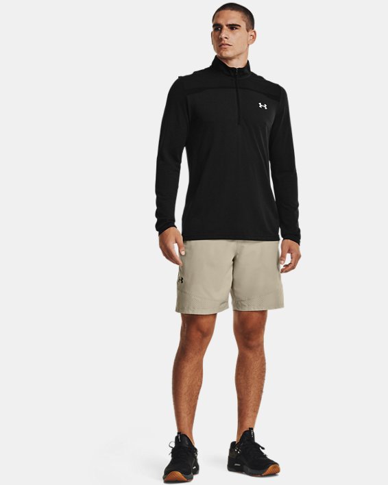 ρουχα για τρεξιμο Under Armour UA Seamless ½ Zip ανδρικα μαυρα / γκρι | F6xq3HWELMu