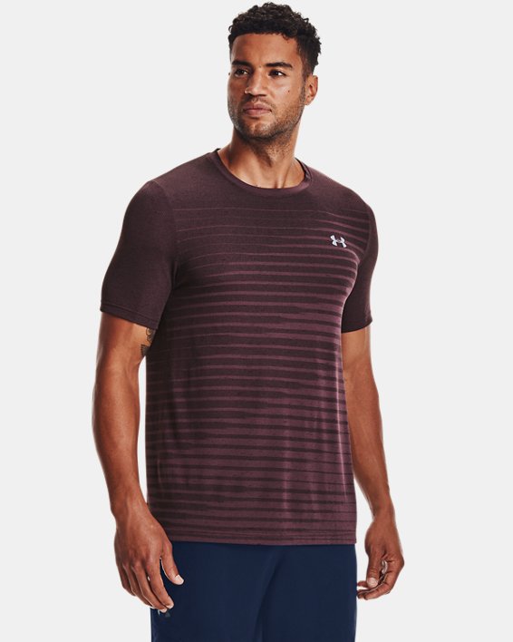 ρουχα για τρεξιμο Under Armour UA Seamless Fade ανδρικα γκρι μωβ / γκρι | TFySWtiI8Dj
