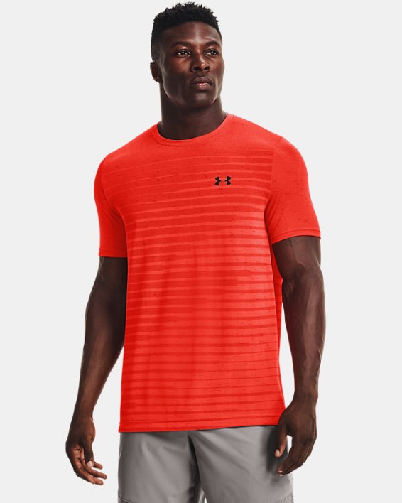 ρουχα για τρεξιμο Under Armour UA Seamless Fade ανδρικα κοκκινα / μαυρα | zUFU8wRU6UJ