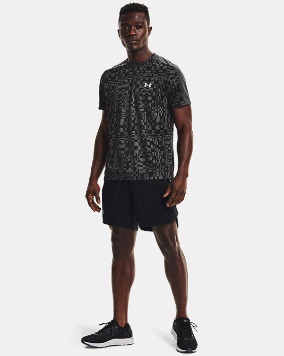 ρουχα για τρεξιμο Under Armour UA Speed Stride Printed ανδρικα γκρι | OiKouALfJVa