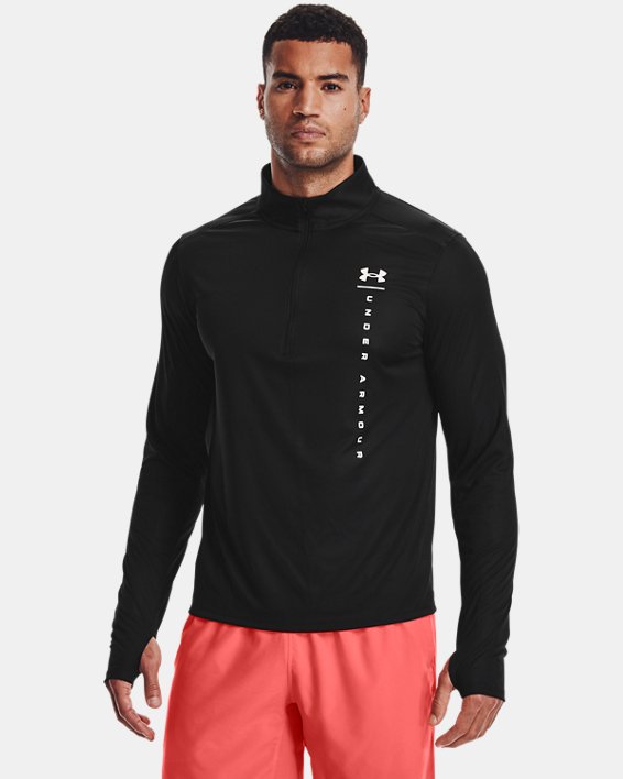 ρουχα για τρεξιμο Under Armour UA Speed Stride Shock ½ Zip ανδρικα μαυρα / ασπρα | hkY8kyUydbu