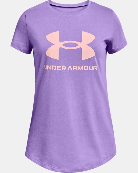 ρουχα για τρεξιμο Under Armour UA Sportstyle Graphic για κοριτσια μωβ | 7zIAuvqNN3x