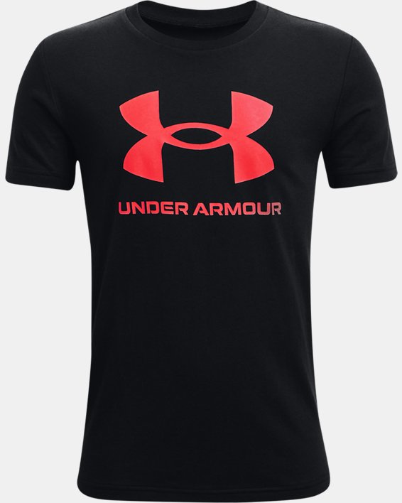 ρουχα για τρεξιμο Under Armour UA Sportstyle Logo για αγορια μαυρα | JXtmeo9cEEZ