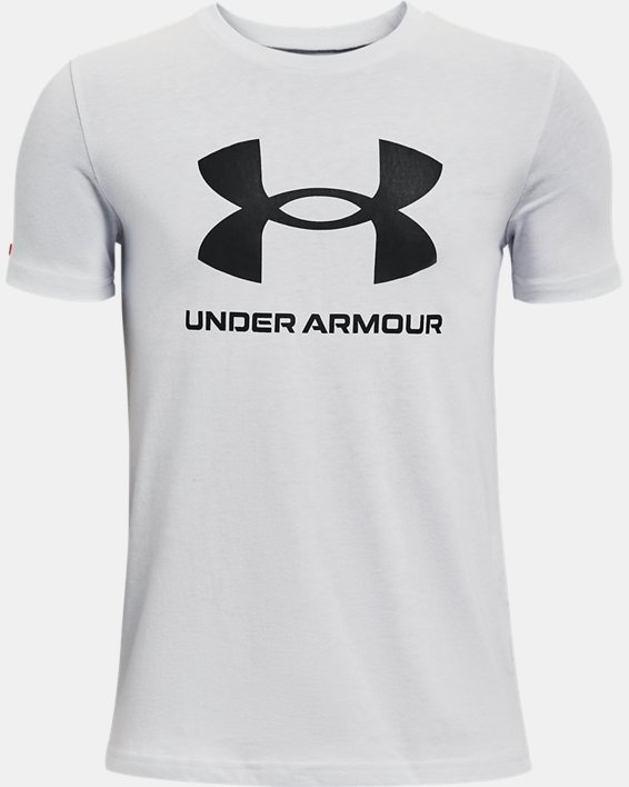ρουχα για τρεξιμο Under Armour UA Sportstyle Logo για αγορια γκρι μαυρα | YzaIw4MUt2R