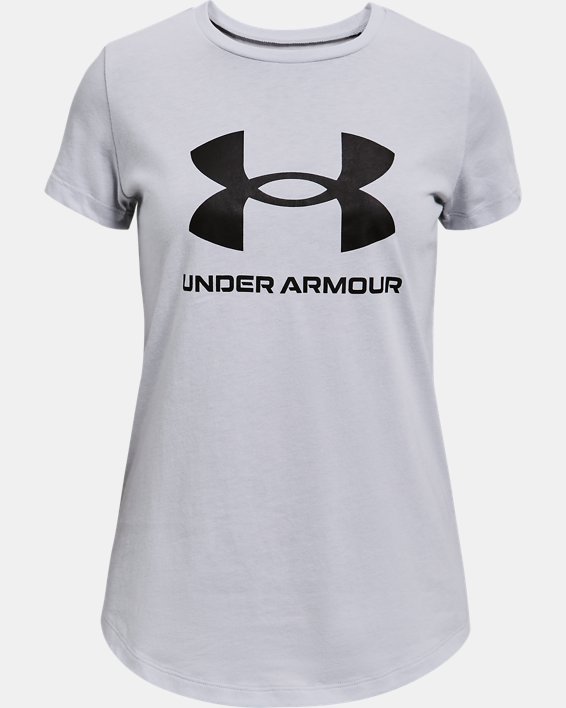 ρουχα για τρεξιμο Under Armour UA Sportstyle Graphic για κοριτσια γκρι μαυρα | ZwAojaSmSVF
