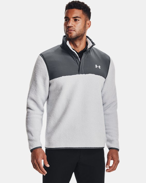 ρουχα για τρεξιμο Under Armour UA SweaterFleece Pile Pullover ανδρικα γκρι / γκρι | 8JJjSIieP6H