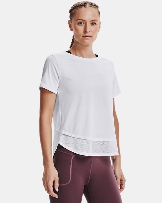 ρουχα για τρεξιμο Under Armour UA Tech™ Vent γυναικεια ασπρα / μαυρα | 2D5HesuMrZN
