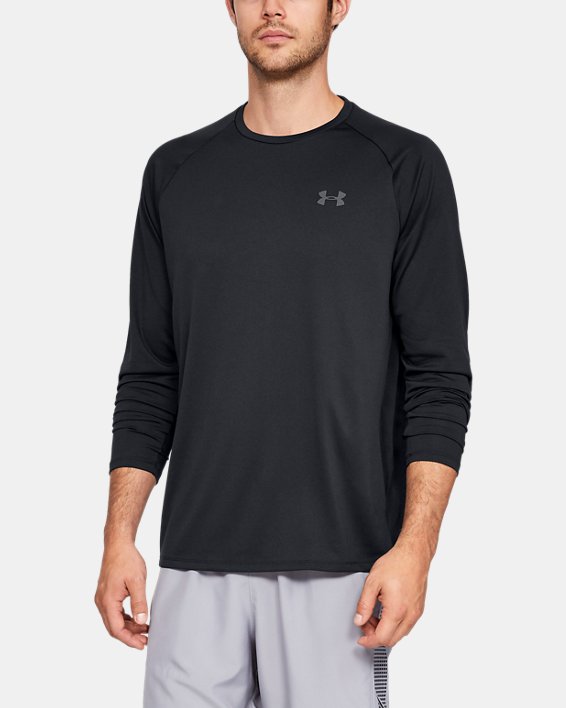 ρουχα για τρεξιμο Under Armour UA Tech™ ανδρικα μαυρα / βαθυ γκρι | 71XfjSATxmf