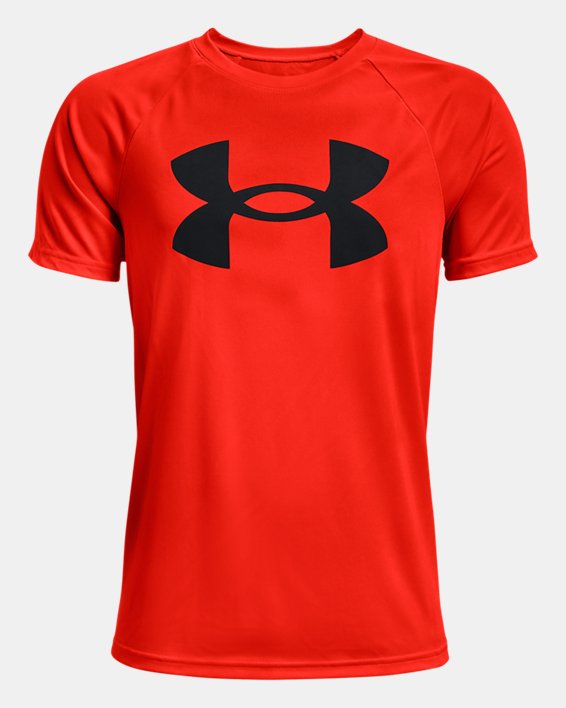 ρουχα για τρεξιμο Under Armour UA Tech™ Big Logo για αγορια κοκκινα / μαυρα | I2x4hpaWha6