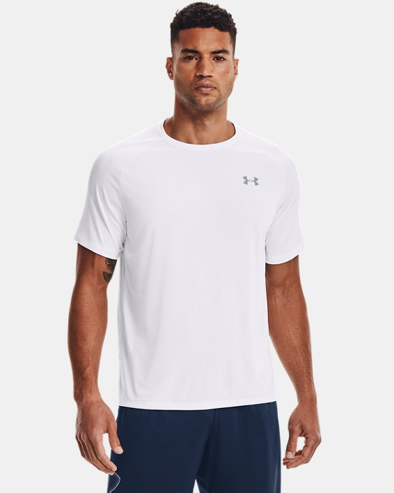 ρουχα για τρεξιμο Under Armour UA Tech™ 2.0 ανδρικα ασπρα / γκρι | Jqzwe1NqWXW