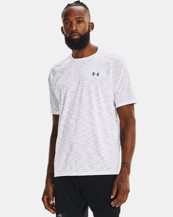 ρουχα για τρεξιμο Under Armour UA Tech™ 2.0 Dash ανδρικα ασπρα / γκρι | TMXAp23IIUh