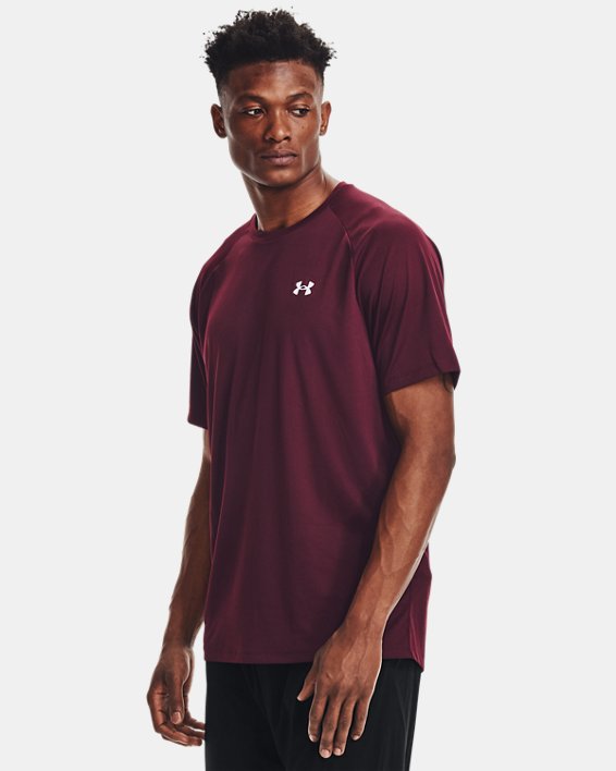 ρουχα για τρεξιμο Under Armour UA Tech™ 2.0 ανδρικα σκούρο μπορντο / ασπρα | We19DNpdLS7