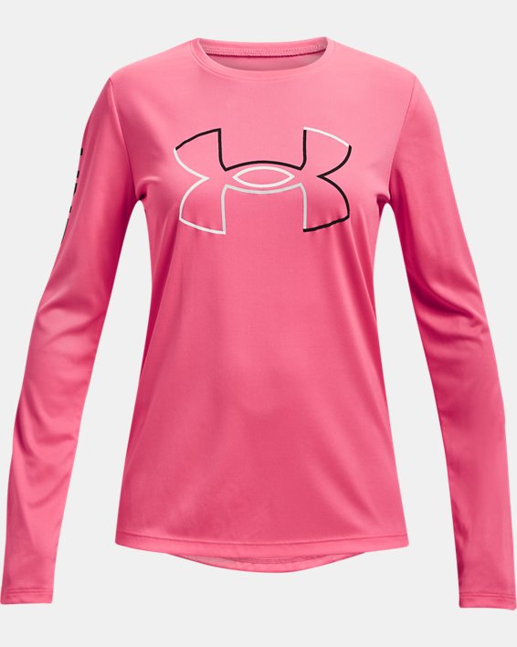 ρουχα για τρεξιμο Under Armour UA Tech™ Big Logo για κοριτσια ροζ / ασπρα | XHOIIgQD8BS