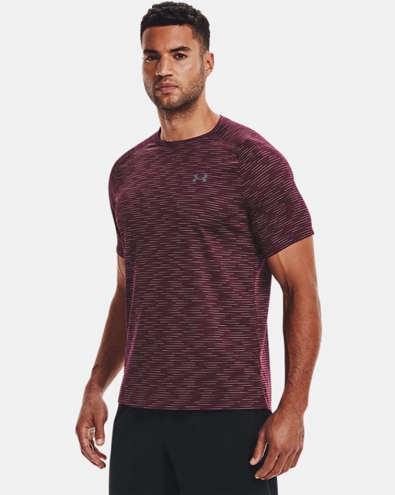 ρουχα για τρεξιμο Under Armour UA Tech™ 2.0 Dash ανδρικα σκούρο μπορντο / γκρι | oBqYN1ZrT4u