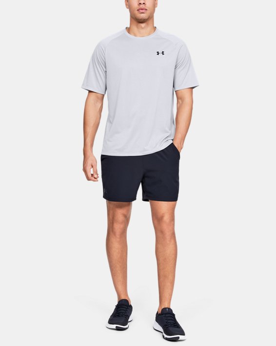 ρουχα για τρεξιμο Under Armour UA Tech™ 2.0 T-Shirt ανδρικα γκρι / μαυρα | sfC2d1Bg1ZG