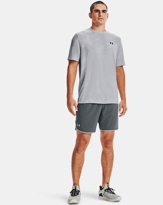 ρουχα για τρεξιμο Under Armour UA Training Vent Camo ανδρικα γκρι / μαυρα | 8HFx2RWMUnT