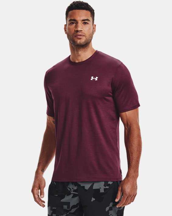 ρουχα για τρεξιμο Under Armour UA Training Vent 2.0 ανδρικα σκούρο μπορντο / ασπρα | GNaE57ZbIz1