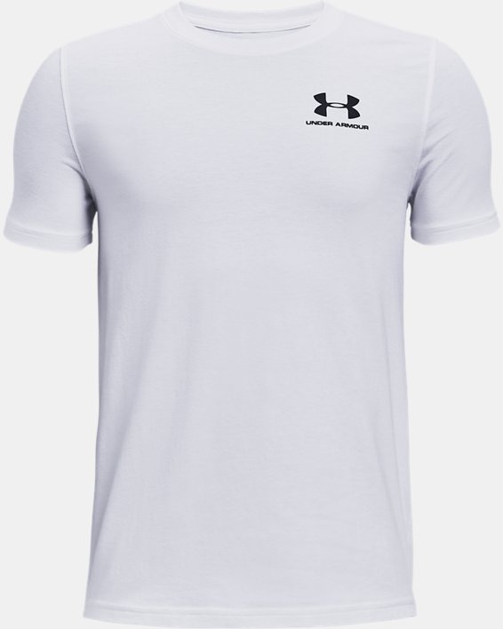 ρουχα για τρεξιμο Under Armour UA βαμβακερα για αγορια ασπρα / μαυρα | 3BWYkCndFj9