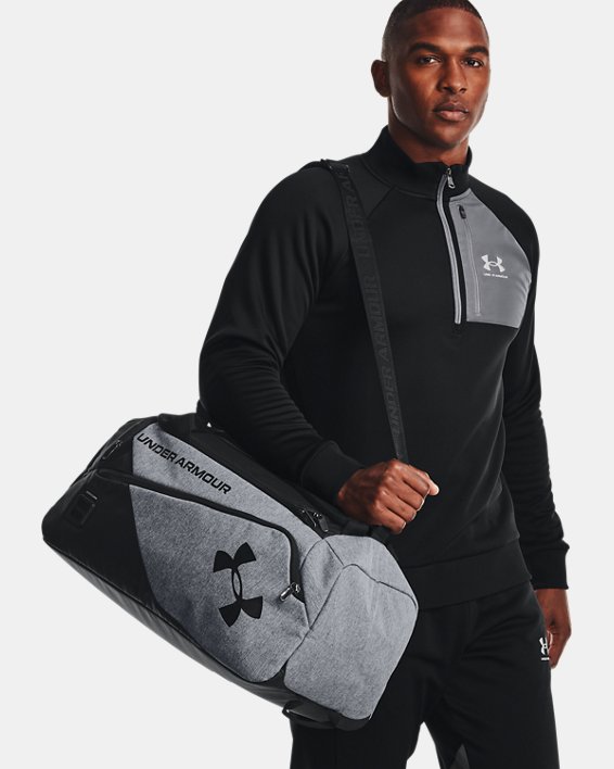 σακιδια πλατησ Under Armour Unisex UA Contain Duo Small Duffle γυναικεια γκρι / μαυρα | JexLNWfQ68B