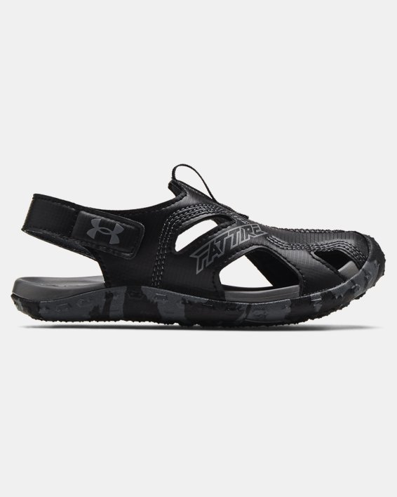 σανδαλια Under Armour Pre-School UA Fat Tire Defender για αγορια μαυρα / γκρι | IIwMia1deQQ