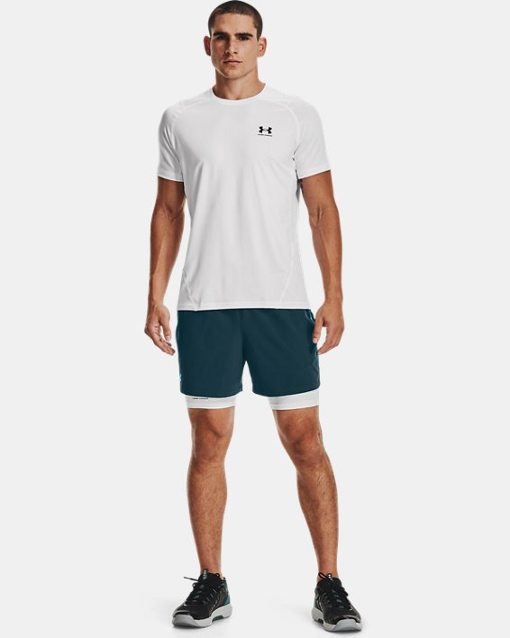 σορτσ Under Armour HeatGear® Armour Compression ανδρικα ασπρα / μαυρα | kDPLXbEaJDN