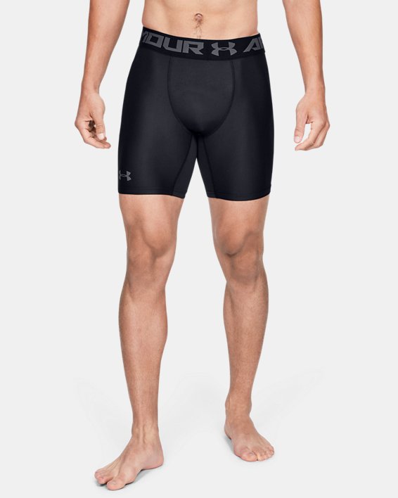 σορτσ Under Armour HeatGear® Armour Mid Compression ανδρικα μαυρα / βαθυ γκρι | yoOgmIqUosw